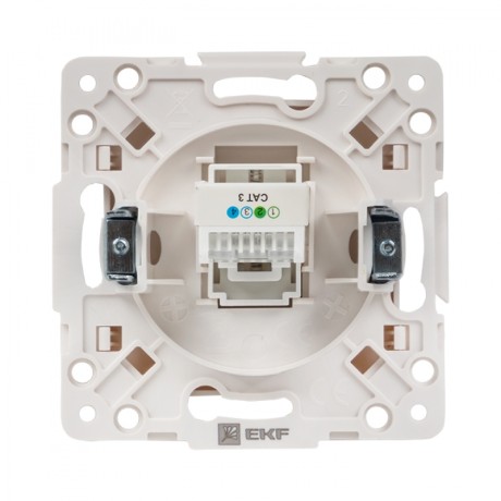 Стокгольм Механизм Розетки Phone 1-местной белый EKF PROxima EYT01-034-10