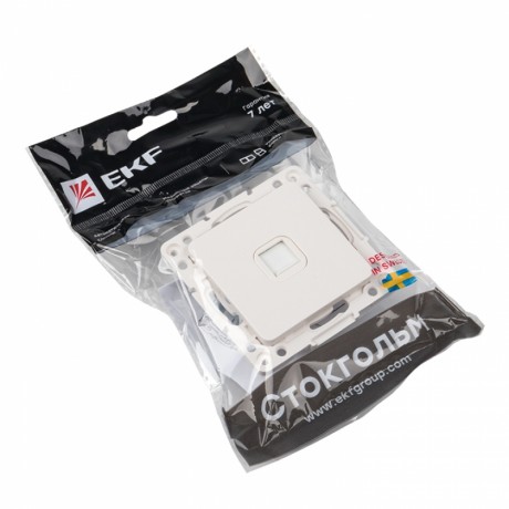Стокгольм Механизм Розетки Phone 1-местной белый EKF PROxima EYT01-034-10