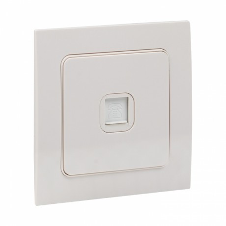 Стокгольм Механизм Розетки Phone 1-местной белый EKF PROxima EYT01-034-10