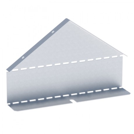 Заглушка крышки двускатной на лоток 100х600 мм (0,8 мм) HDZ EKF zkdsk100600-HDZ