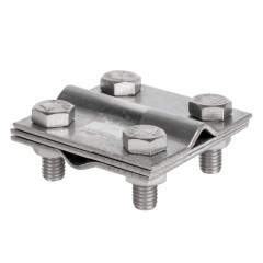 Зажим крестовидный прут-прут (3 пластины 57x57мм) Ni EKF PROxima lp-55758-ni