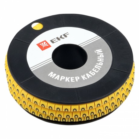 Маркер кабельный 1,5 мм2 0 (1000 шт.) (ЕС-0) EKF PROxima plc-KM-1.5-0