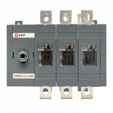 Рубильник 400A 3P реверсивный без рукоятки управления TwinBlock EKF tb-s-400-3p-rev