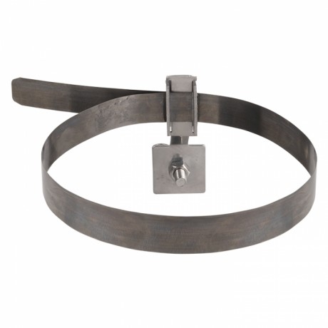 Держатель для труб универсальный D=(0-200) мм нерж. NI и полоса нерж. cталь EKF PROxima lp-33220-ni