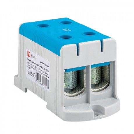 Клемма силовая вводная двойная КСВ 35-150 синяя EKF PROxima kvs2-35-150-blue