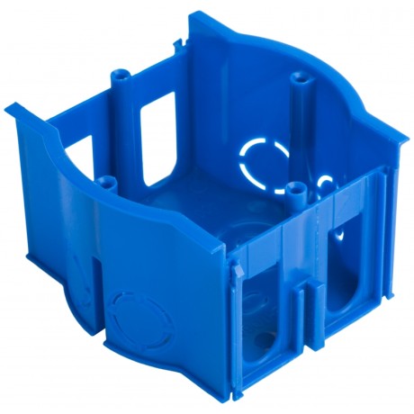 Коробка установочная сборная проходная КМТ-010-4007 для твердых стен (71х45) с саморезами розн стикер EKF plc-kmt-010-4007-r