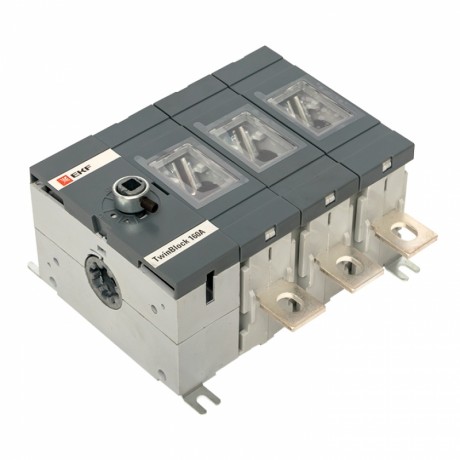 Рубильник 160A 3P без рукоятки управления TwinBlock EKF PROxima tb-s-160-3p
