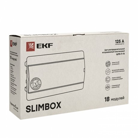 Щит распределительный ЩРВ-П-18 SlimBox белая дверца IP41 EKF PROxima sb-v-18w
