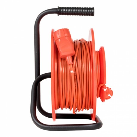 Удлинитель на катушке Атлант 2.0 1 гнездо 30м без заземления ПВС 2*1 10А/2,2кВт PROxima UKA02-10-210-1-30