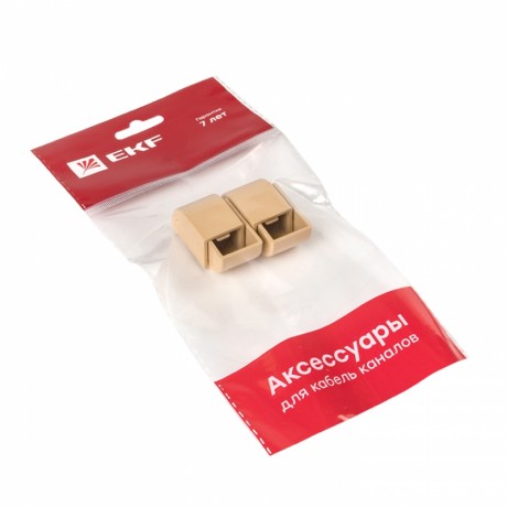 Заглушка (16х16) (4 шт) светлое дерево EKF-Plast ecl-16-16x4