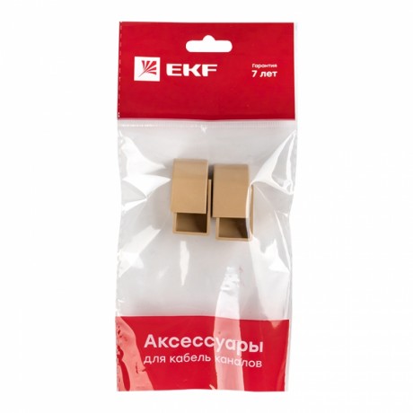 Заглушка (16х16) (4 шт) светлое дерево EKF-Plast ecl-16-16x4