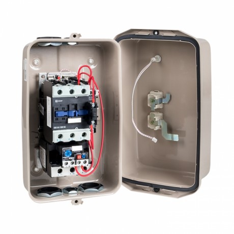 Пускатель в корпусе IP65 КМЭ 50А 230В с РТЭ и индикатором EKF PROxima ctrp-r-50-230v-led