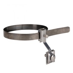 Держатель для труб универсальный D=(0-200) мм CZ полоса нерж. cталь EKF PROxima lp-33220-cz