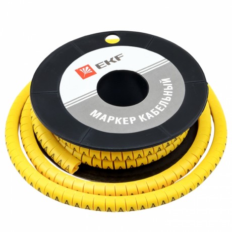 Маркер кабельный 4,0 мм2 A (500 шт.) (ЕС-2) EKF PROxima plc-KM-4-A