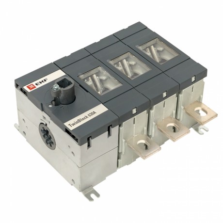 Рубильник 630A 3P без рукоятки управления TwinBlock EKF PROxima tb-s-630-3p