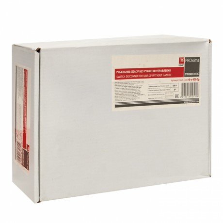 Рубильник 630A 3P без рукоятки управления TwinBlock EKF PROxima tb-s-630-3p