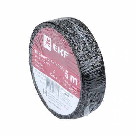 Изолента ХБ 1-ПОЛ 20мм/5м (70г) EKF PROxima plc-hb-pol1-4