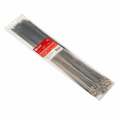 Хомут AISI 316 из нержавеющей стали, 7.9x520 (100 шт.) FlexLock PROxima plc-fl-tss-316-7.9x520