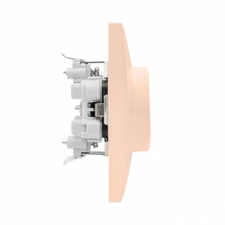 Валенсия розетка 2-местная с/з 16А кремовая с защ. штор. EKF PROxima EWR16-128-20