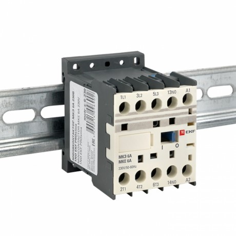 Миниконтактор МКЭ 6А 230В 1NO EKF PROxima Mctr-s-6-230