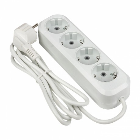 Удлинитель Эксперт 4 гнезда 2 метра 16А/3,5кВт с заземлением ПВС 3х1 EKF PROxima UBA16-310-4-02