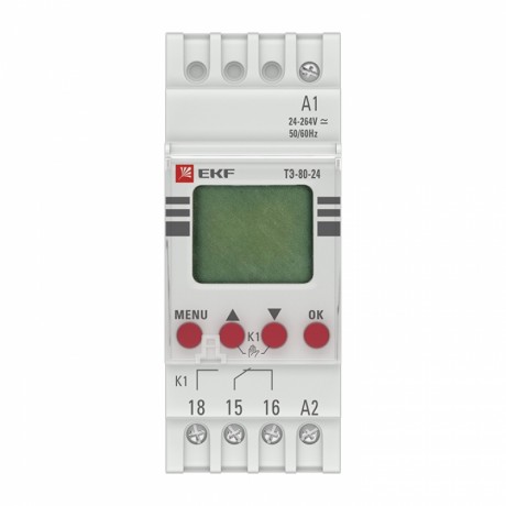 Таймер электронный ТЭ-80 24-230В EKF PROxima te-80-24