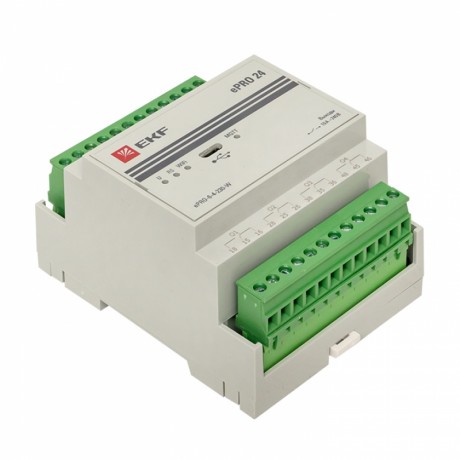 Контроллер базовый ePRO 24 удаленного управления 6вх4вых 230В WiFi EKF PROxima ePRO-6-4-230-W