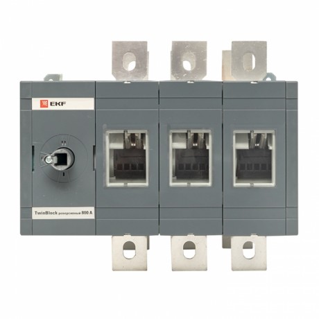 Рубильник 630A 3P реверсивный без рукоятки управления TwinBlock EKF tb-s-630-3p-rev