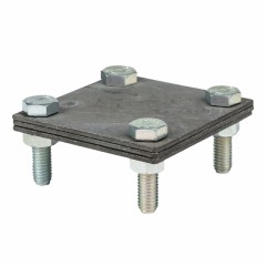 Зажим полоса 40 - полоса 40 (3 пластины 70x70мм) Ni EKF PROxima lp-g3105-ni