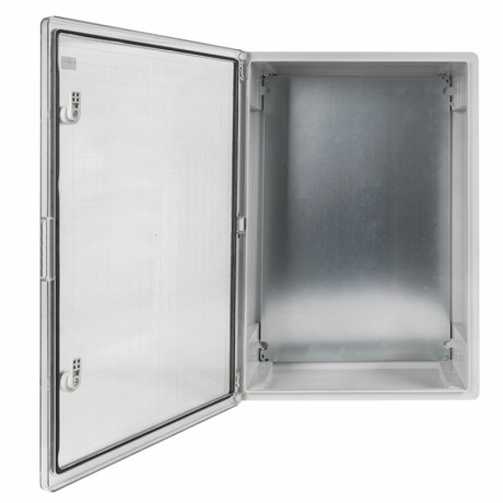 Щит пластиковый с монтажной платой прозр. дверь 800х600х260 мм IP65 EKF PROxima PBT65MP010