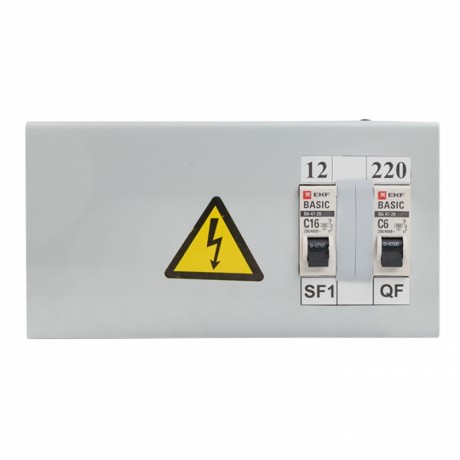 Ящик с понижающим трансформатором ЯТП 0,25кВА 220/12В EKF Basic yatp0,25-220/12v-2a