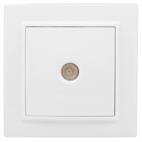 Минск Розетка TV 1-местная СП бел. 75Ом 5-862МГц EKF Basic ERA00-027-10