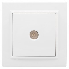 Минск Розетка TV 1-местная СП бел. 75Ом 5-862МГц EKF Basic ERA00-027-10