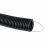 Труба гофр. ПНД тяжелая с протяжкой d40 мм (25 м) черная EKF-Plast tpnd-40-t