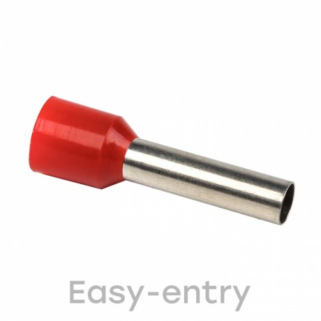 Наконечник штыревой втулочный изолированный НШвИ 10,0-18 (50шт.) EKF PROxima nhvi-10.0-18