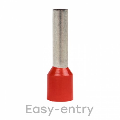 Наконечник штыревой втулочный изолированный НШвИ 10,0-18 (50шт.) EKF PROxima nhvi-10.0-18