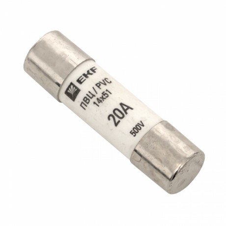 Плавкая вставка цилиндрическая ПВЦ (14х51) 20А EKF PROxima pvc-14x51-20