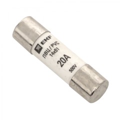 Плавкая вставка цилиндрическая ПВЦ (14х51) 20А EKF PROxima pvc-14x51-20