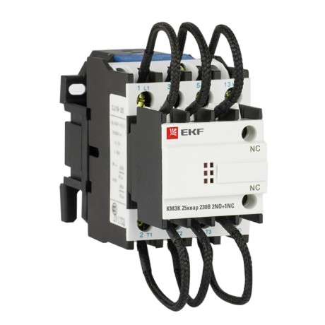 Контактор для конденсатора КМЭК 25квар 230В 2NО+1NC EKF PROxima ctrk-s-63-25-230