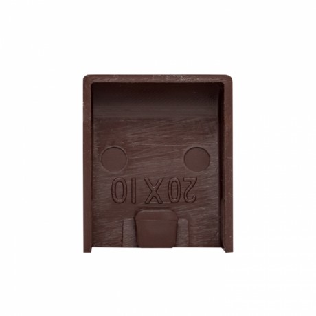 Заглушка (20х10) (4 шт) темное дерево EKF-Plast ecd-20-10x4