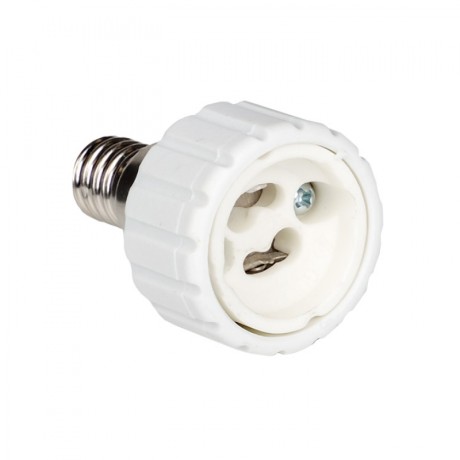 Переходник E14-GU10 бел. EKF PROxima AD-E14-GU10-w