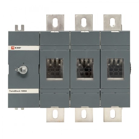 Рубильник 1000A 3P без рукоятки управления TwinBlock EKF PROxima tb-s-1000-3p