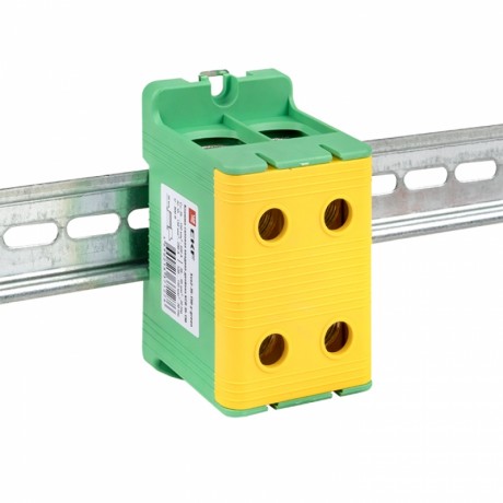 Клемма силовая вводная двойная КСВ 35-150 желто-зеленая EKF PROxima kvs2-35-150-y-green