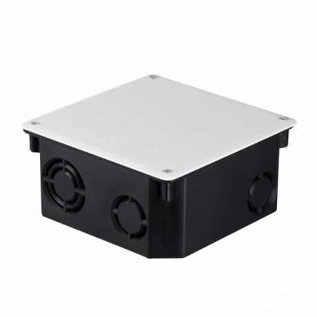 Коробка распаячная КМТ-010-006 с крышкой для твердых стен (107х107х50) с саморезами IP20 EKF PROxima plc-kmt-010-006