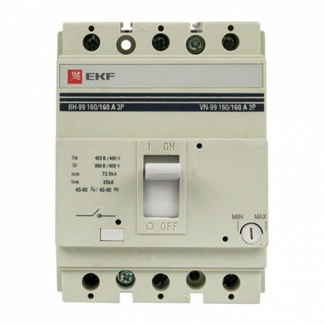 Выключатель нагрузки ВН-99 160/160А 3P EKF PROxima sl99-160-160