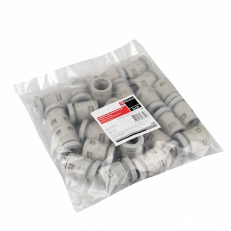 Коннектор для гофрированной трубы (25 мм) (25 шт) EKF-Plast kn-t-25