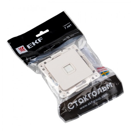 Стокгольм Механизм Розетки RJ-45 1-местной белый EKF PROxima EYK01-035-10