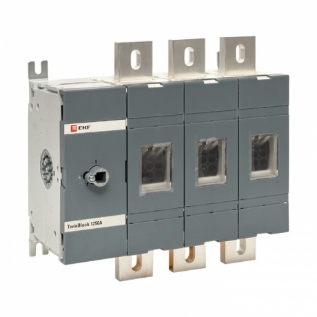 Рубильник 1250A 3P без рукоятки управления TwinBlock EKF PROxima tb-s-1250-3p