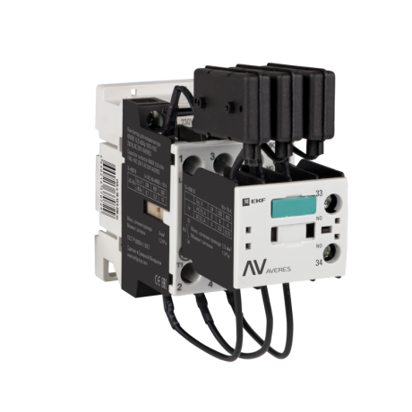 Контактор для конденсатора КМЭК 12,5 кВАр 230В 1NО+1NC EKF AVERES ctrk-s-18-12,5-230-av