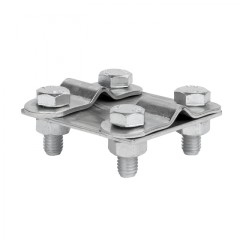 Зажим контрольный прут-прут (пластина 57x57мм) Ni EKF PROxima lp-55611-ni